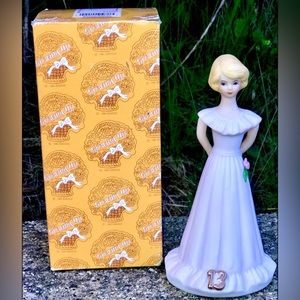 Vintage 1981 1982 ENESCO Imports Corp GROWING UP 13th Birthday Girl Figurine